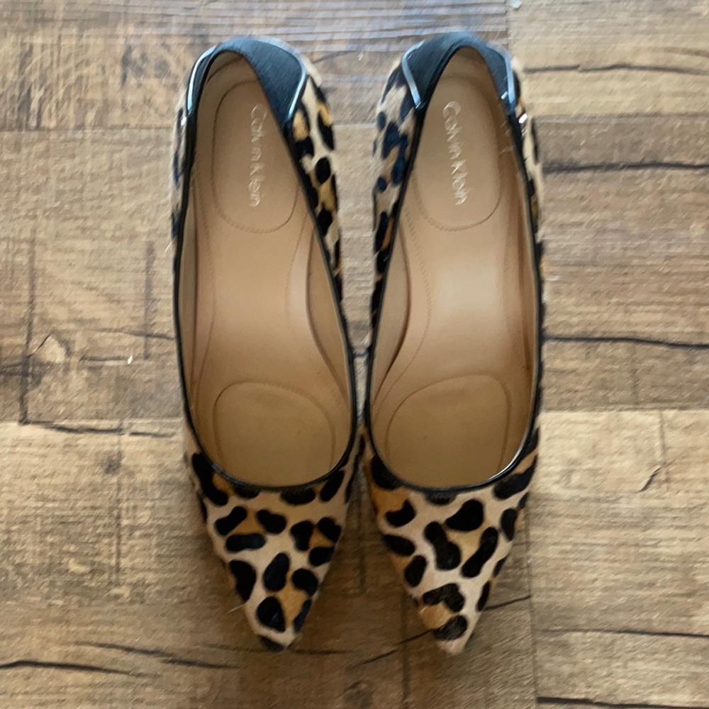 Calvin Klein Cheetah Print Heels